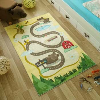 Zooturak Çocuk Odası Halısı Ayı Pekuta için detaylı bilgi göster Zooturak Çocuk Odası Halısı Ayı Pekuta resmi