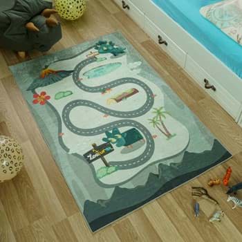 Zooturak Çocuk Odası Halısı Boynuzlu Dinazor Pantos için detaylı bilgi göster Zooturak Çocuk Odası Halısı Boynuzlu Dinazor Pantos resmi