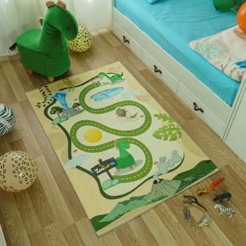Zooturak Çocuk Odası Halısı Dinazor Dino için detaylı bilgi göster Zooturak Çocuk Odası Halısı Dinazor Dino resmi