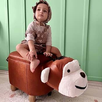 Maymun Monki Hayvanlı puf çocuk koltuğu resmi